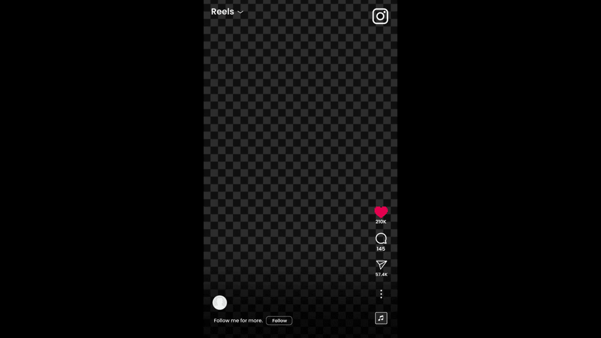 Instagram Reels UI Overlay