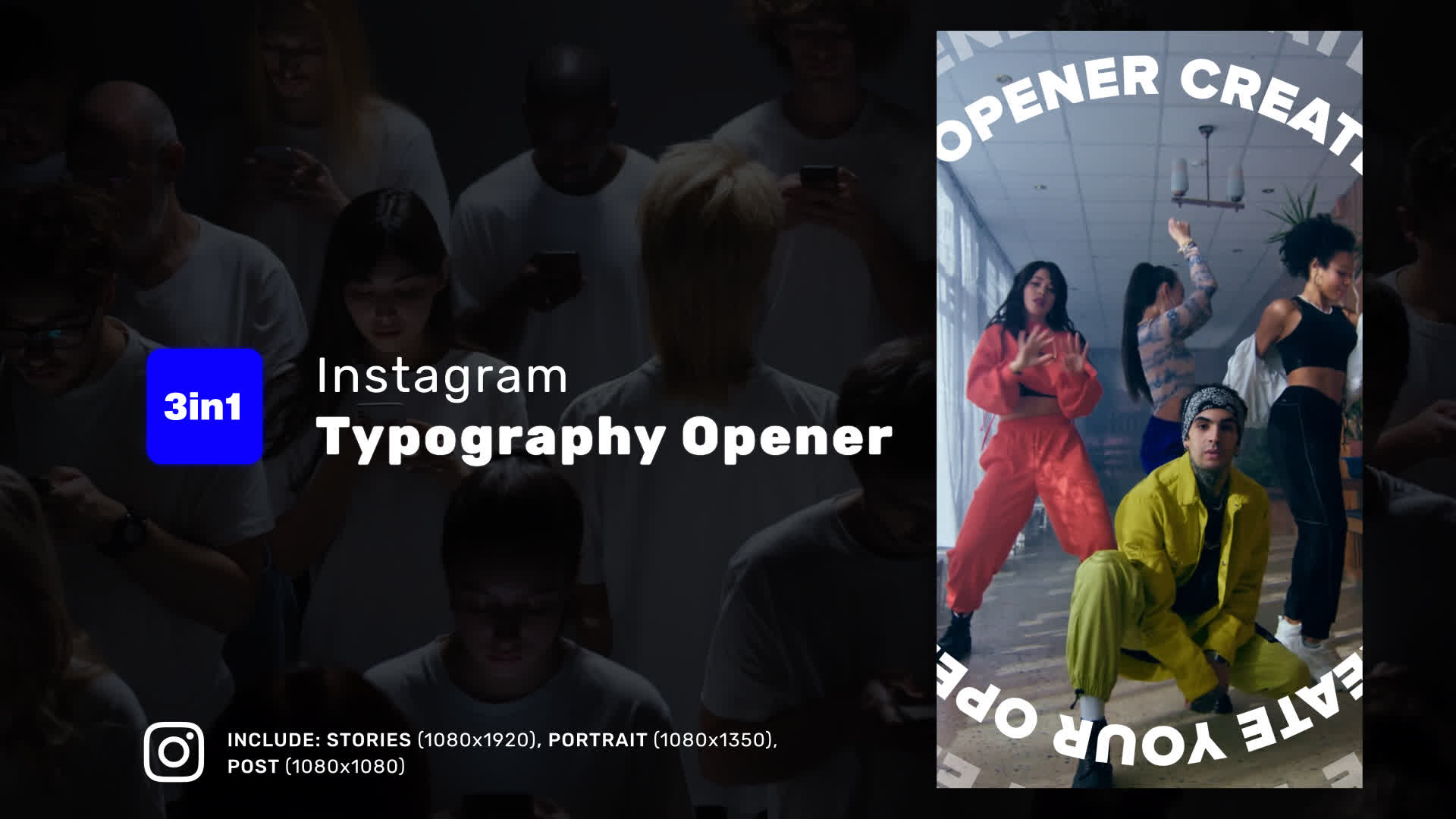 Instagram Typography Opener Reel