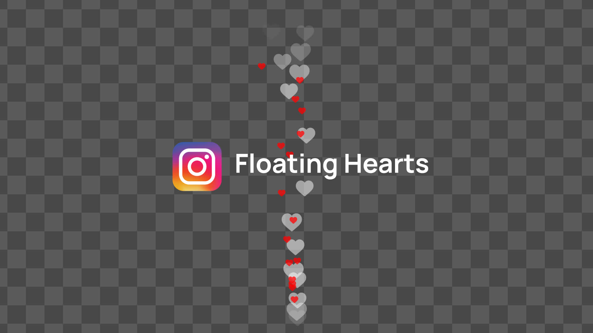 Instgaram Live Floating  Like Icons Overlay