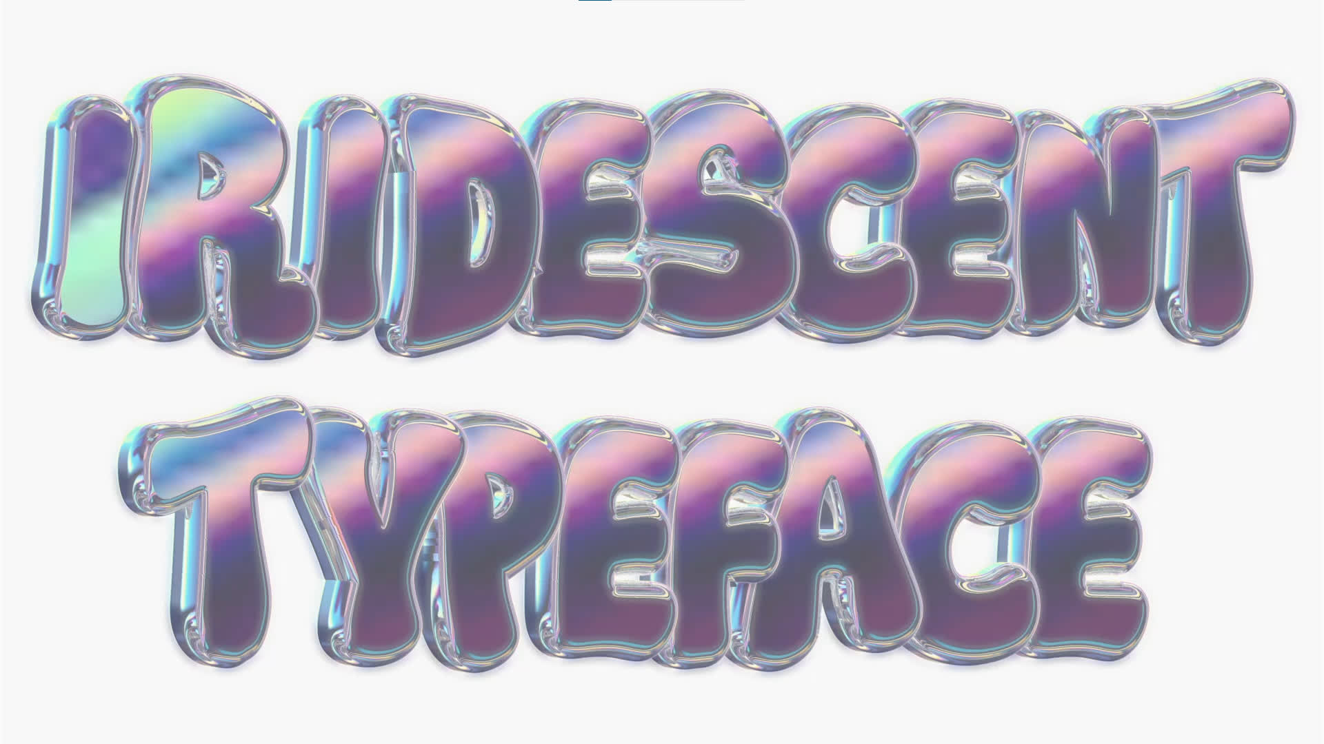 Iridescent Typeface
