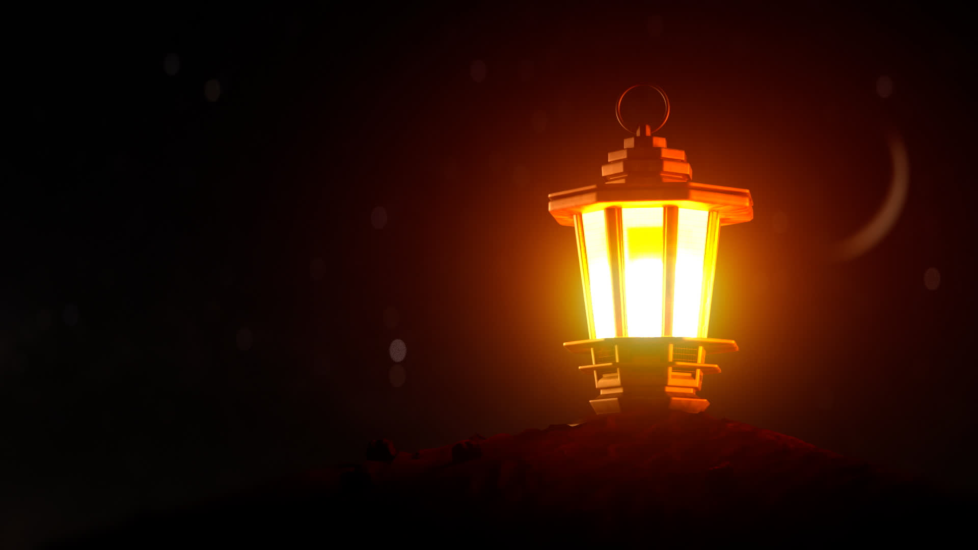 Islamic Lantern on Sand Dunes