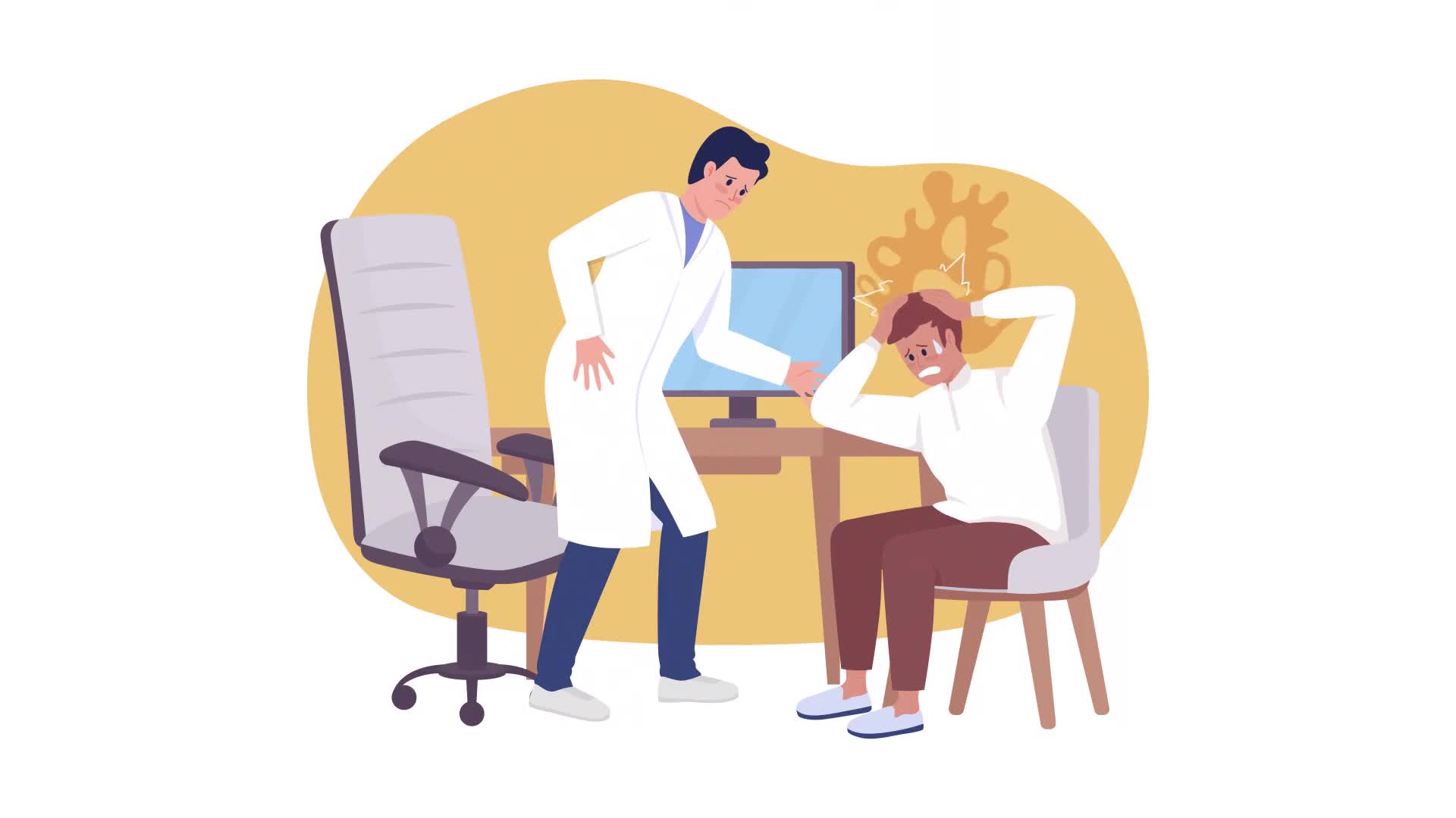 Isolated Anxious Patient