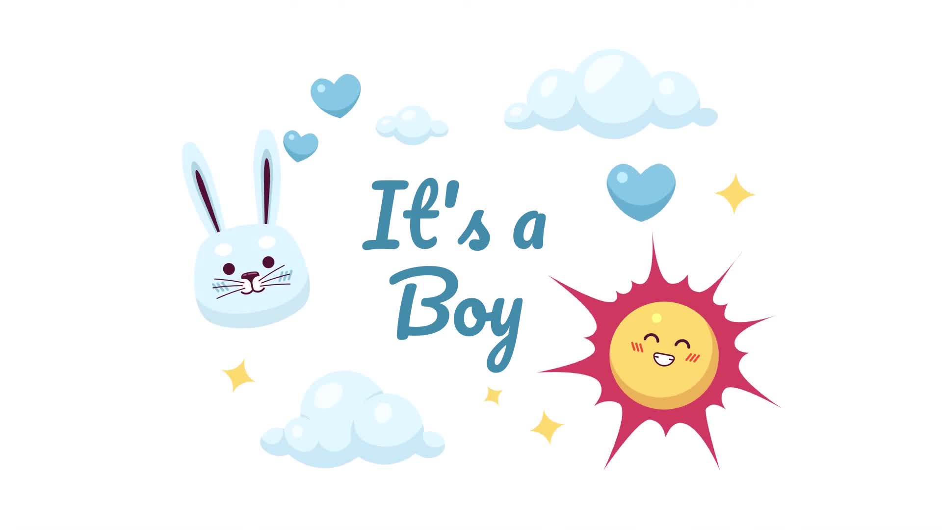 It's A Boy Animated Loop