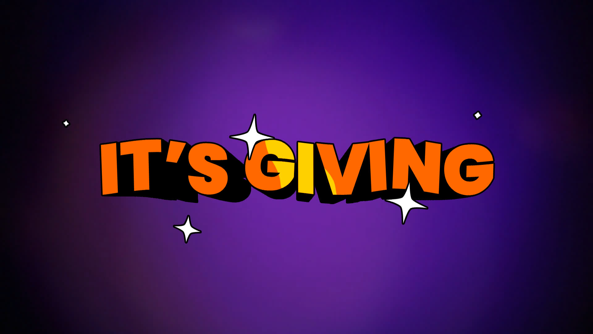 Its Giving - 3D Cartoon Text
