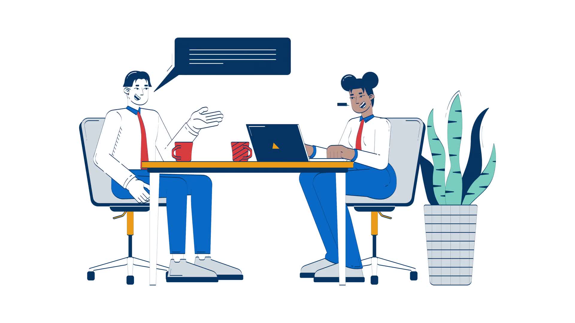 Job Interview Process Doodle