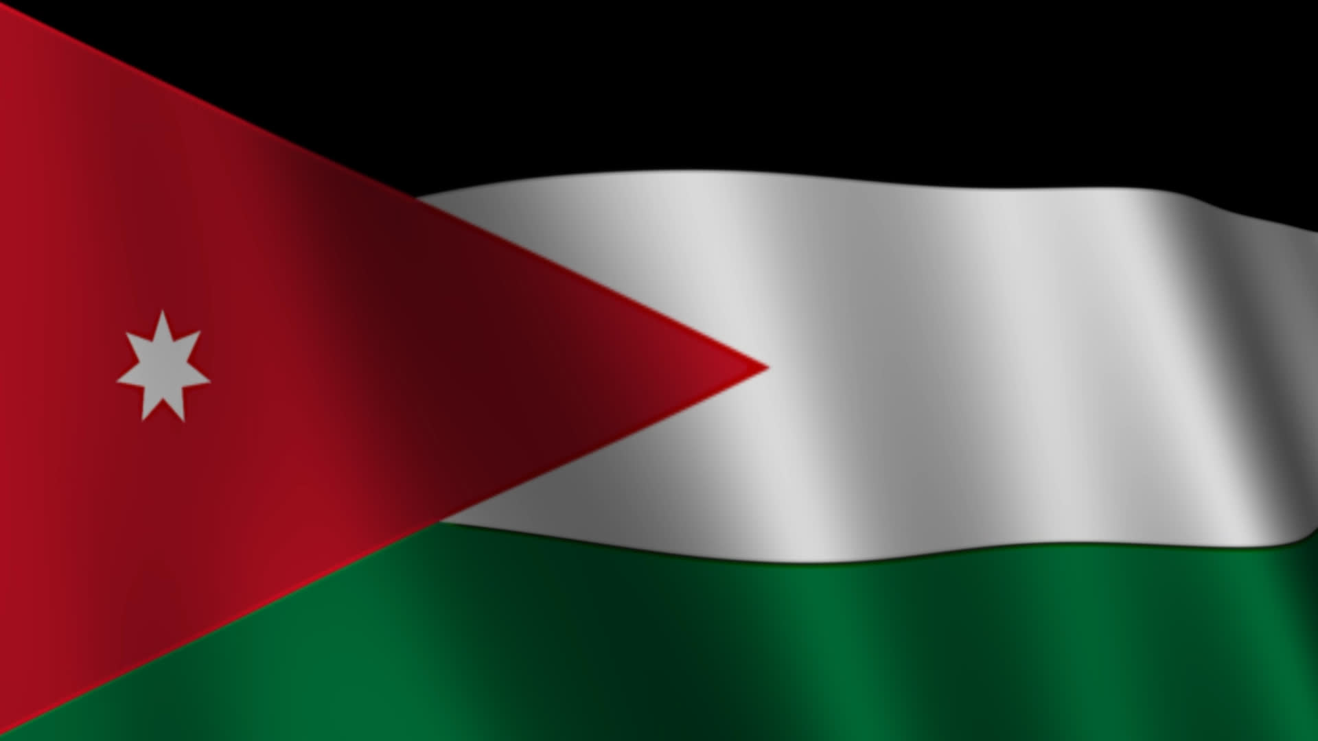 Jordan Flag Waving Background