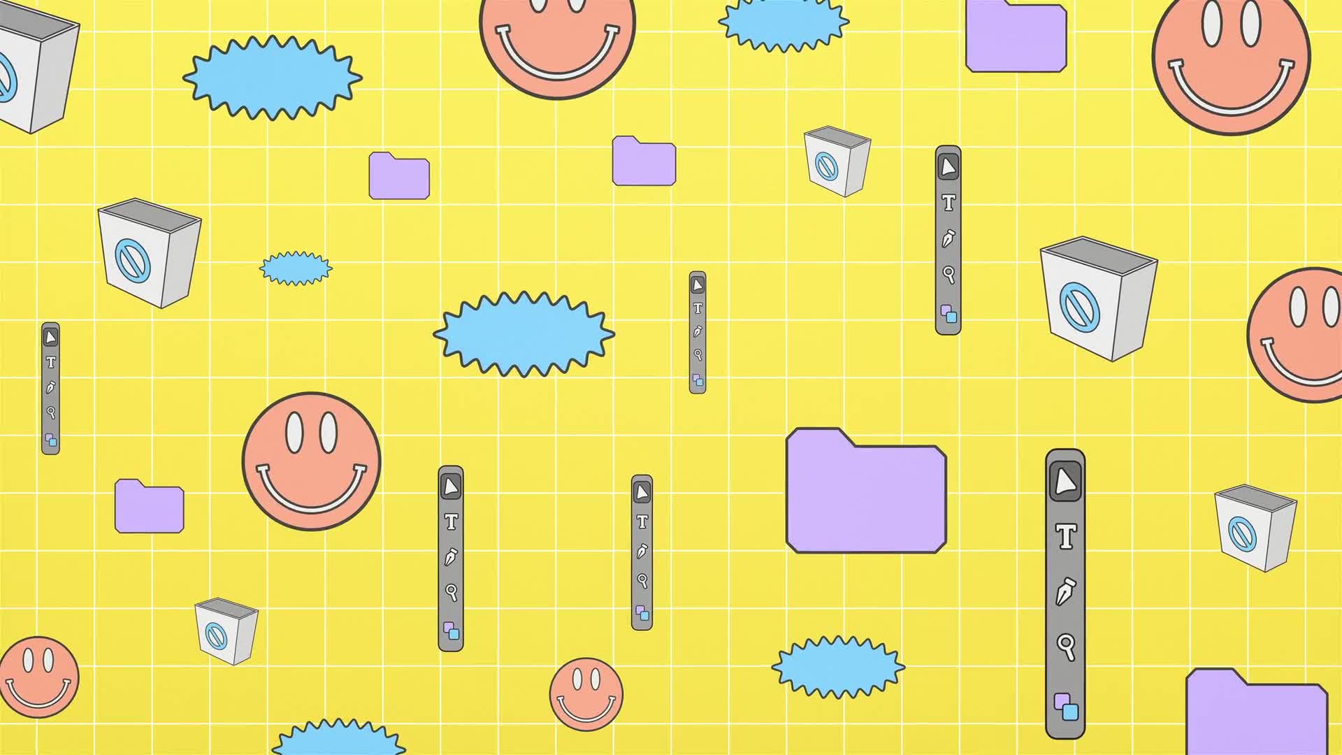 Joyful Elements On Background