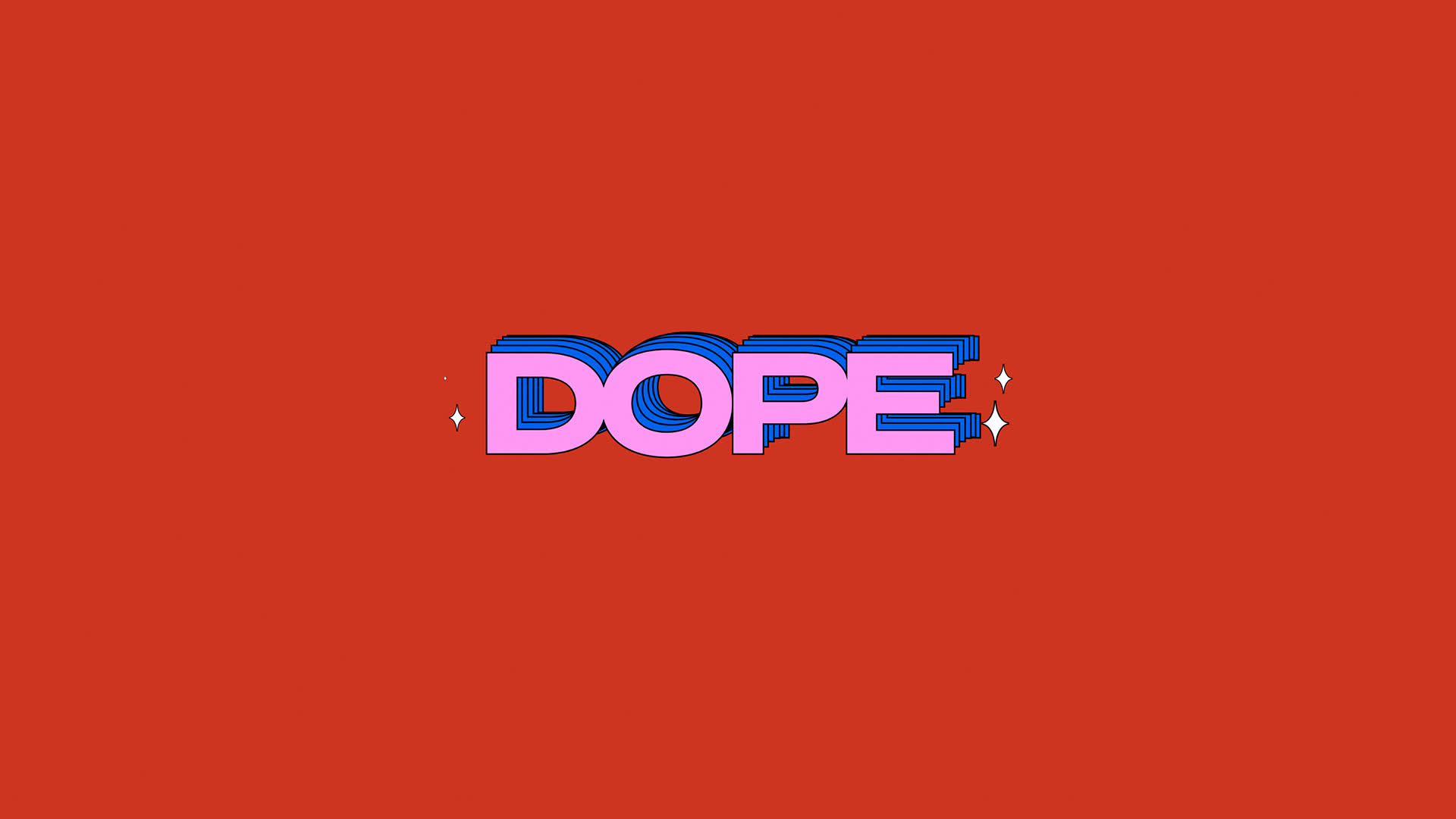 Kinetic Text Animated Floating Dope