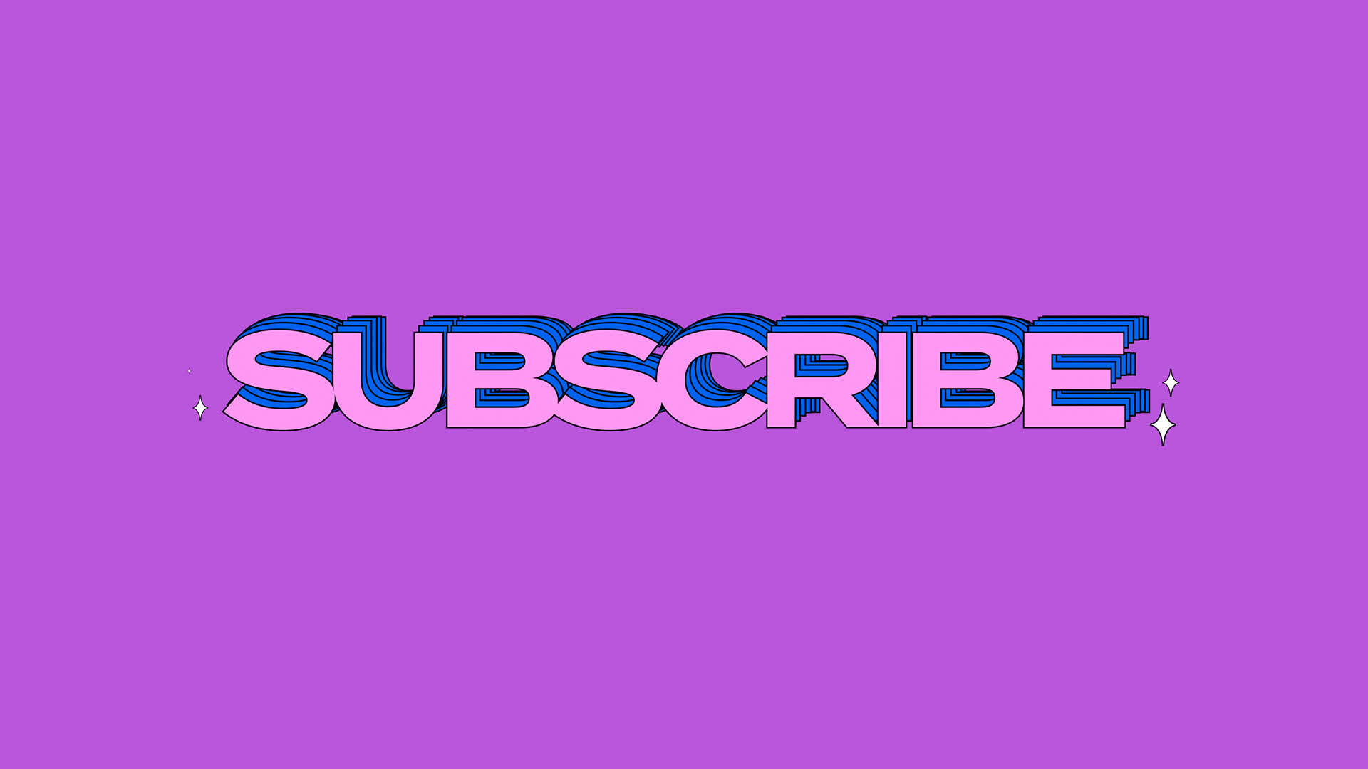 Kinetic Text Animated Floating Subscribe