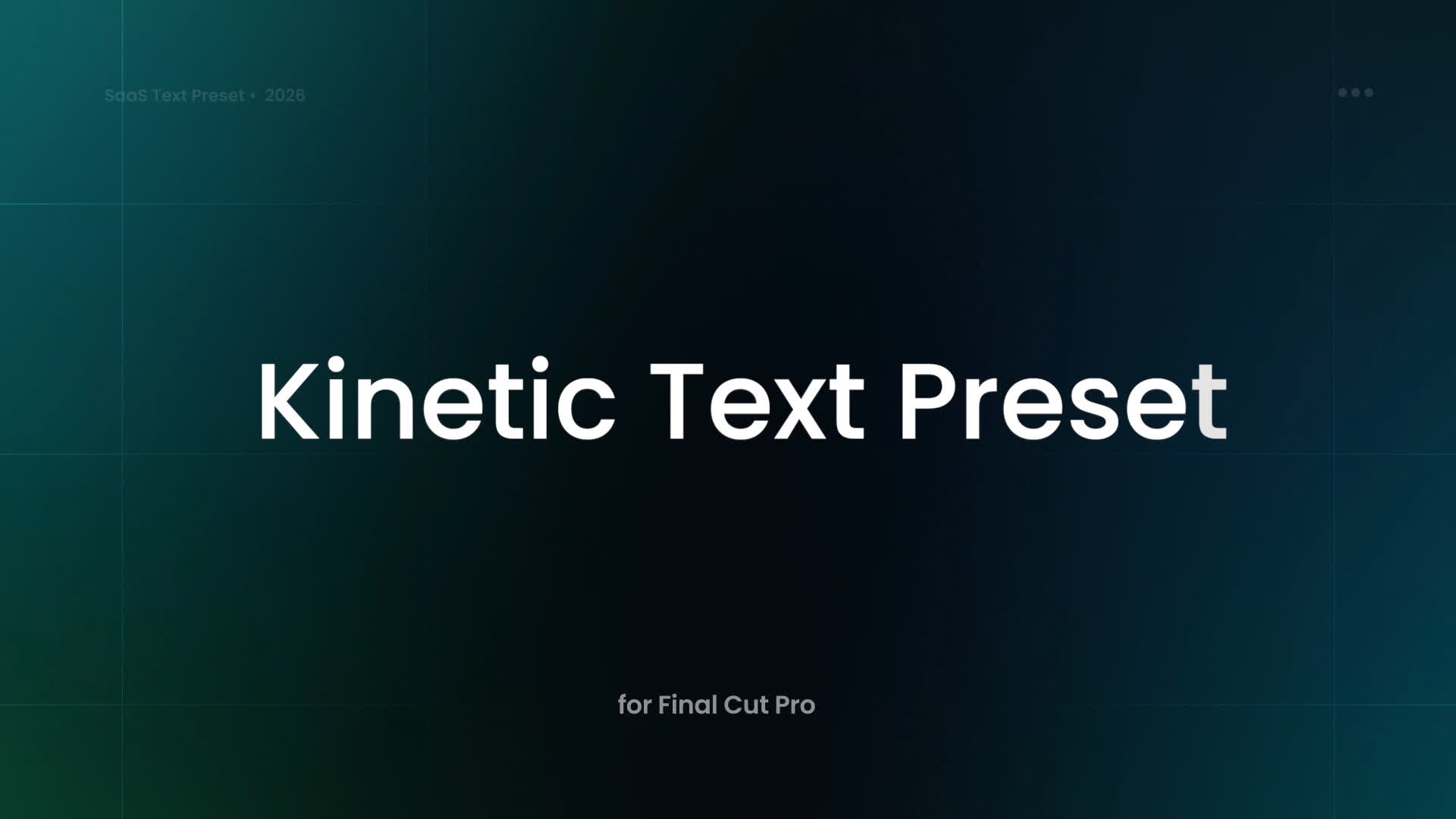 Kinetic Text Preset