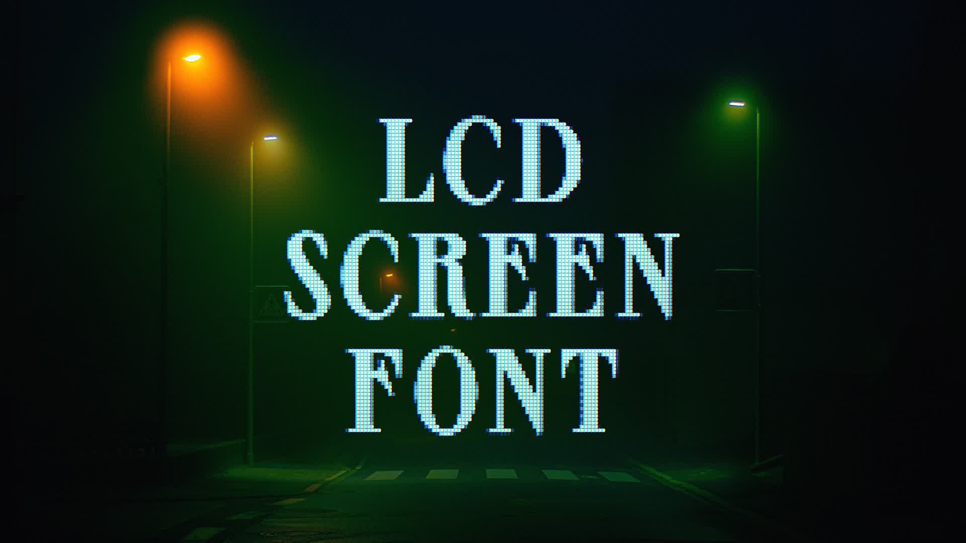 LCD Screen Font Sprat