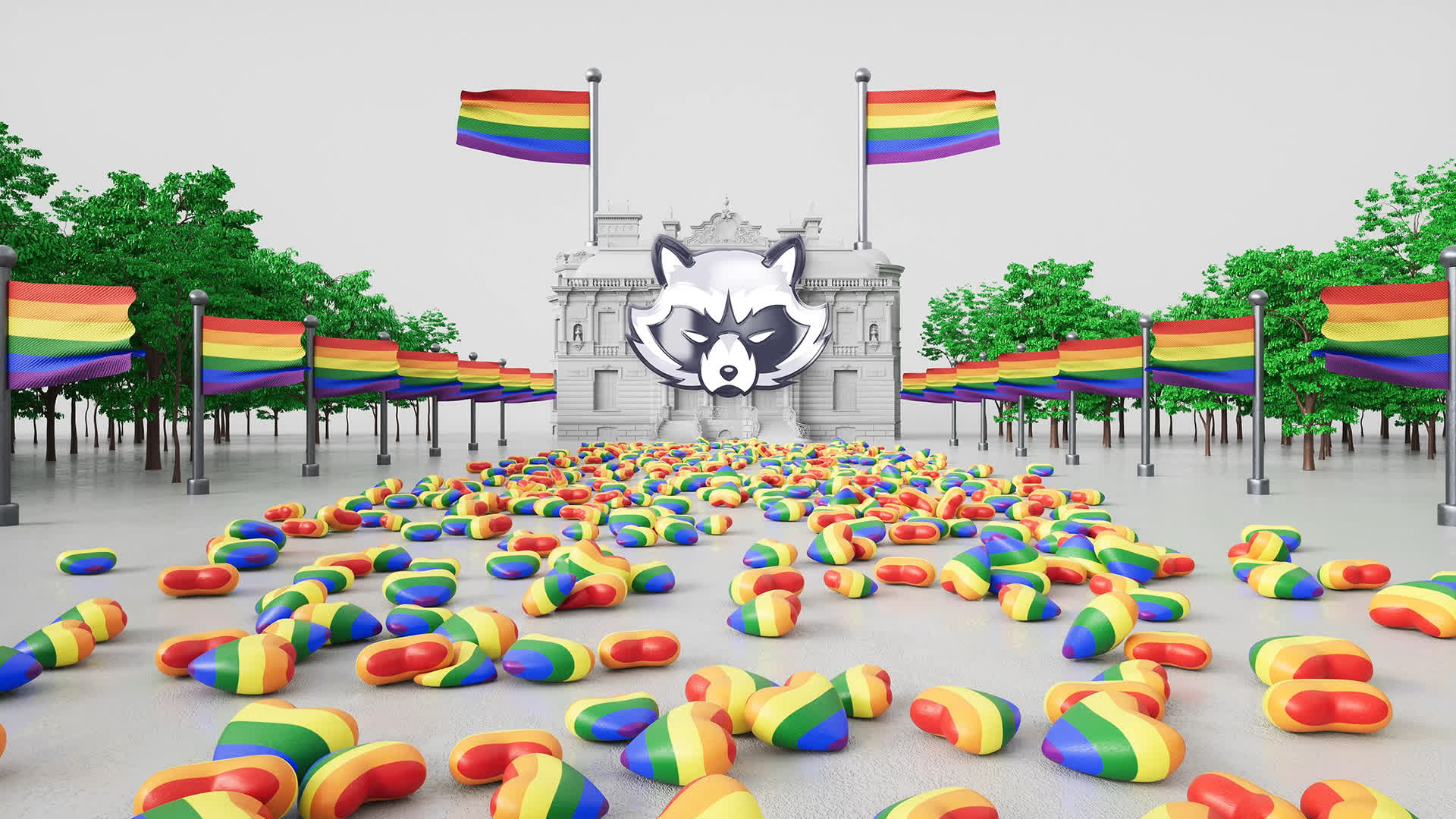 LGBTQ 3D Pride Logo Reveal