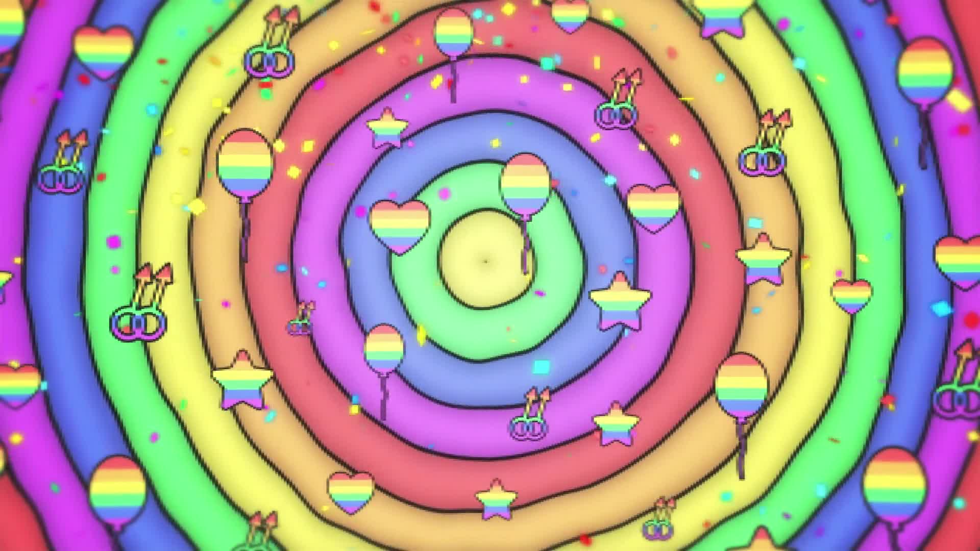 LGBTQ Colorful Background Loop