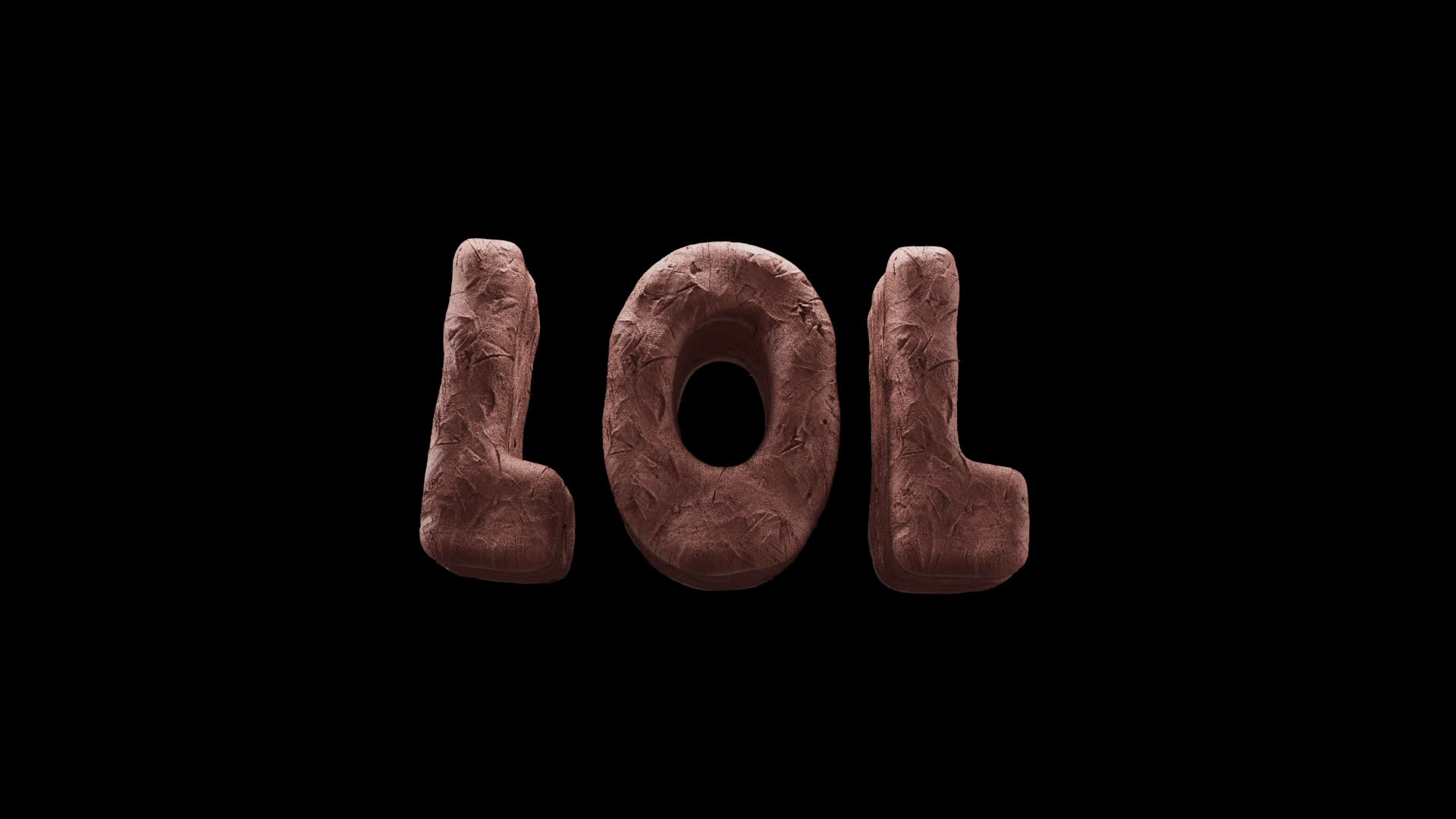LOL Clay 3D Title on Alpha