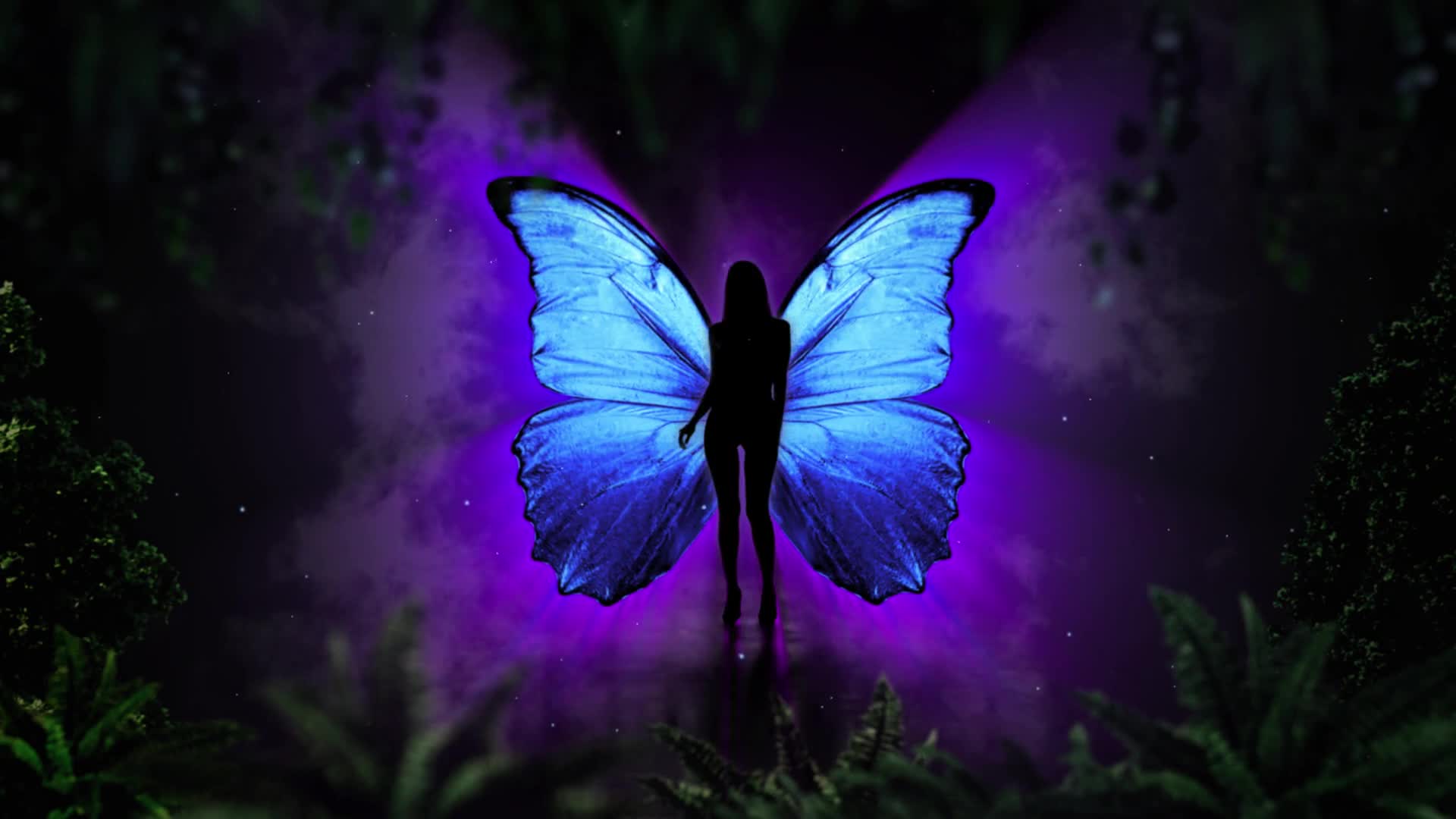 Lady Butterfly Background