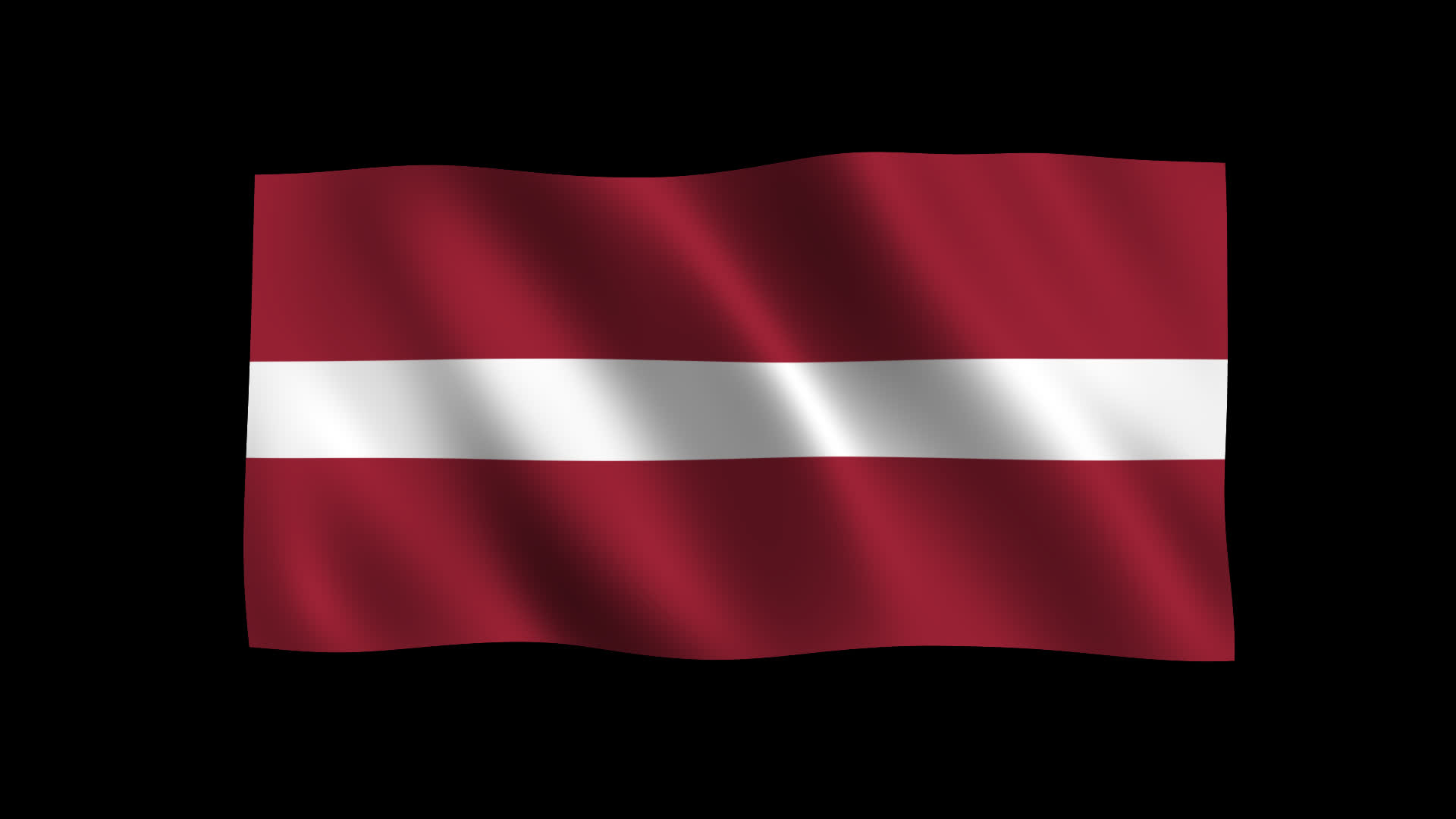 Latvia Flag Waving Animation