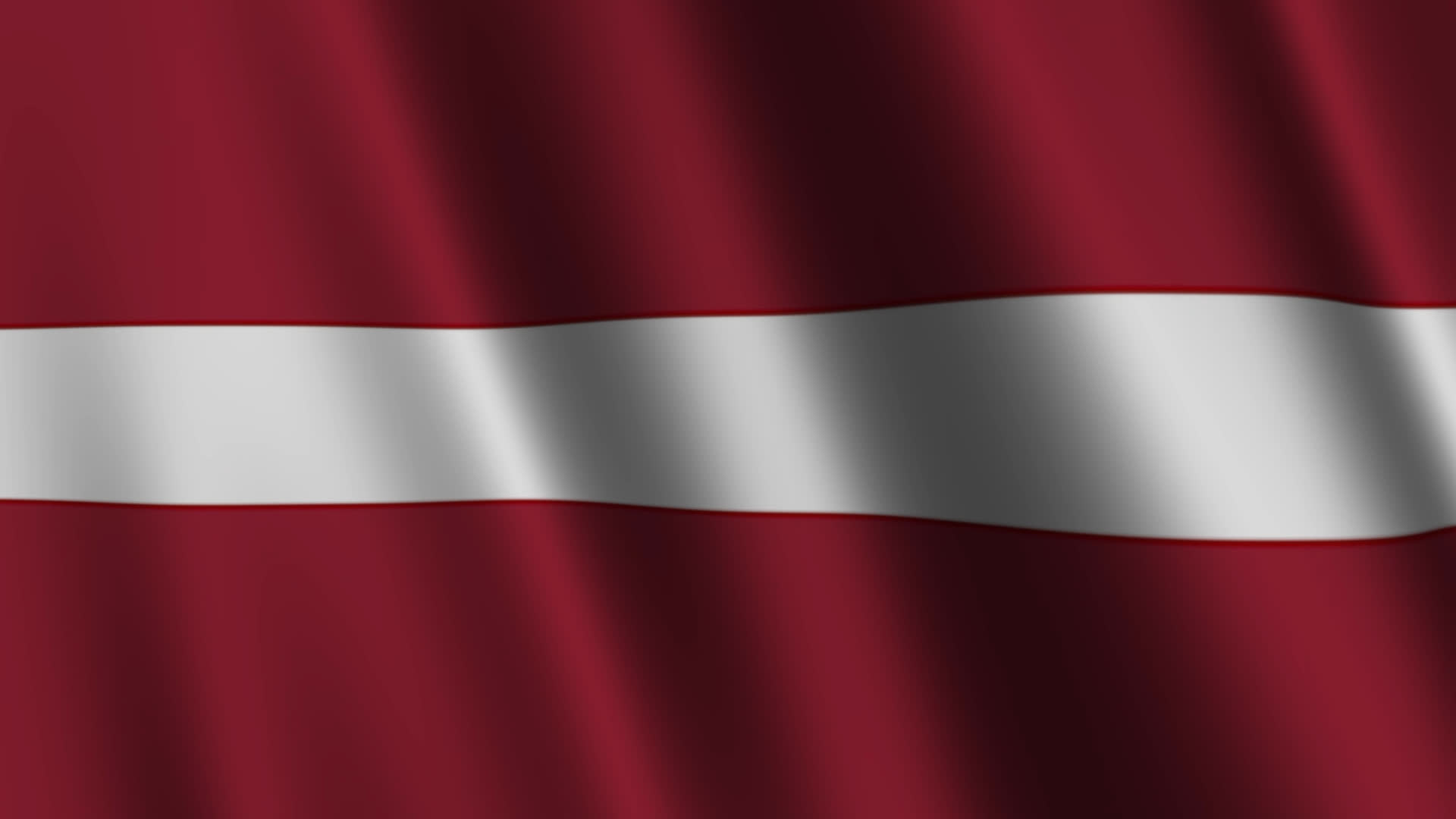 Latvia National Flag Waving