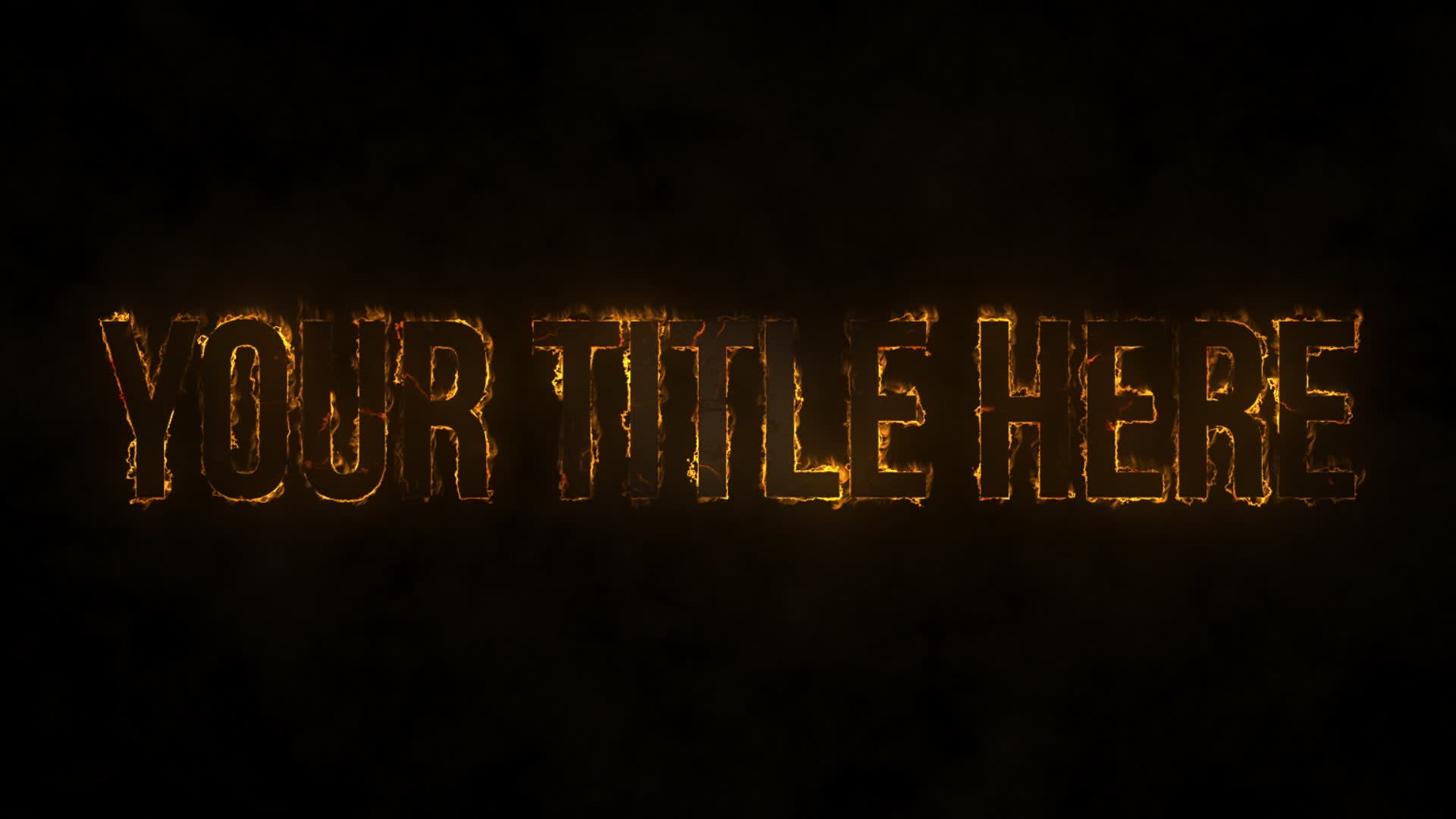 Lava Fire Text Title