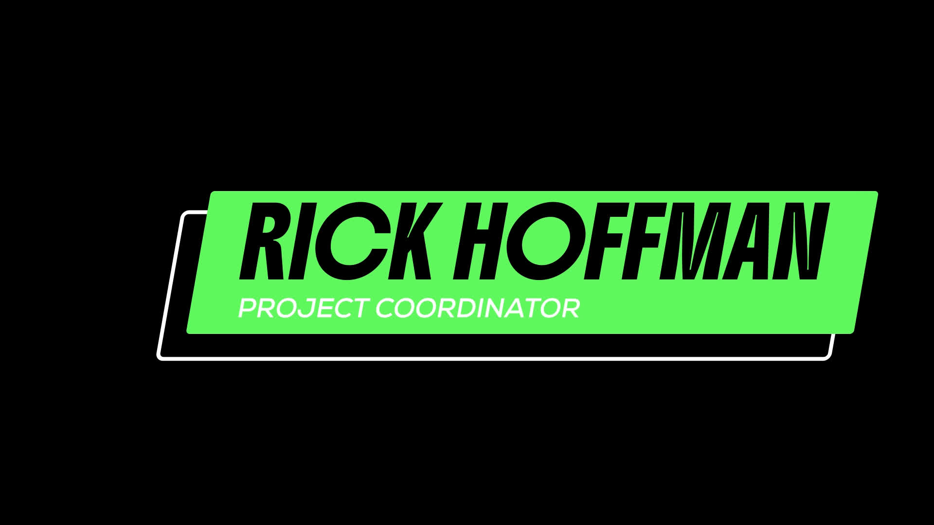 Layered Slanted Name Banner