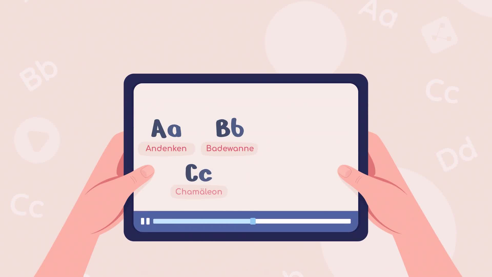 Learn German Online Concept