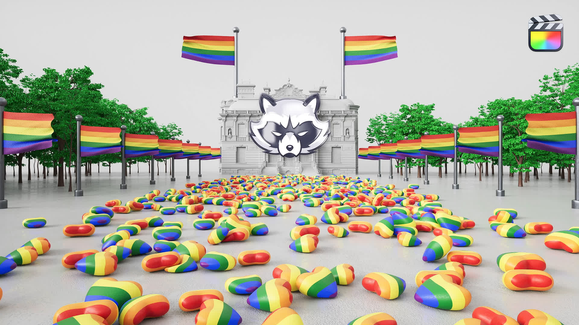 Lgbtq 3D Pride Logo Reveal