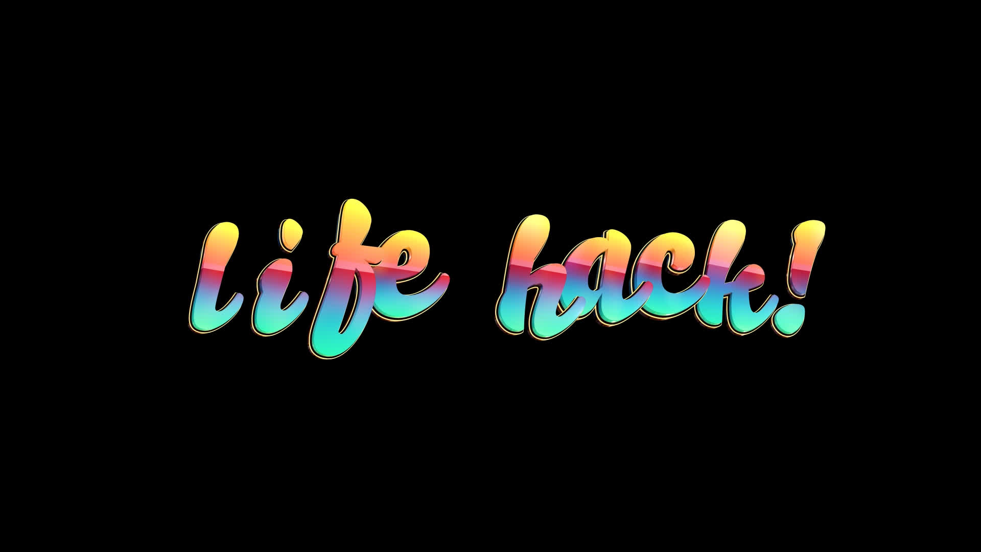 Life Hack - Colorful Text