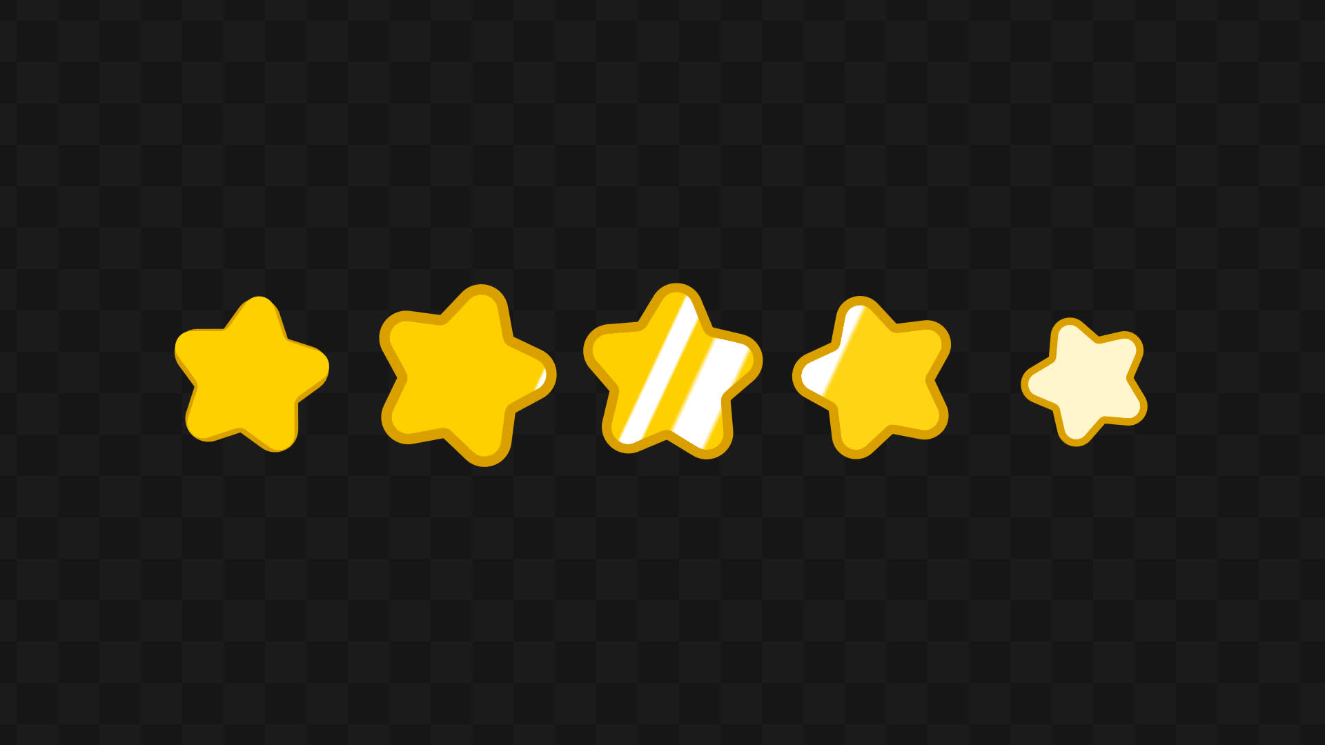 Light Swipe Rating Stars