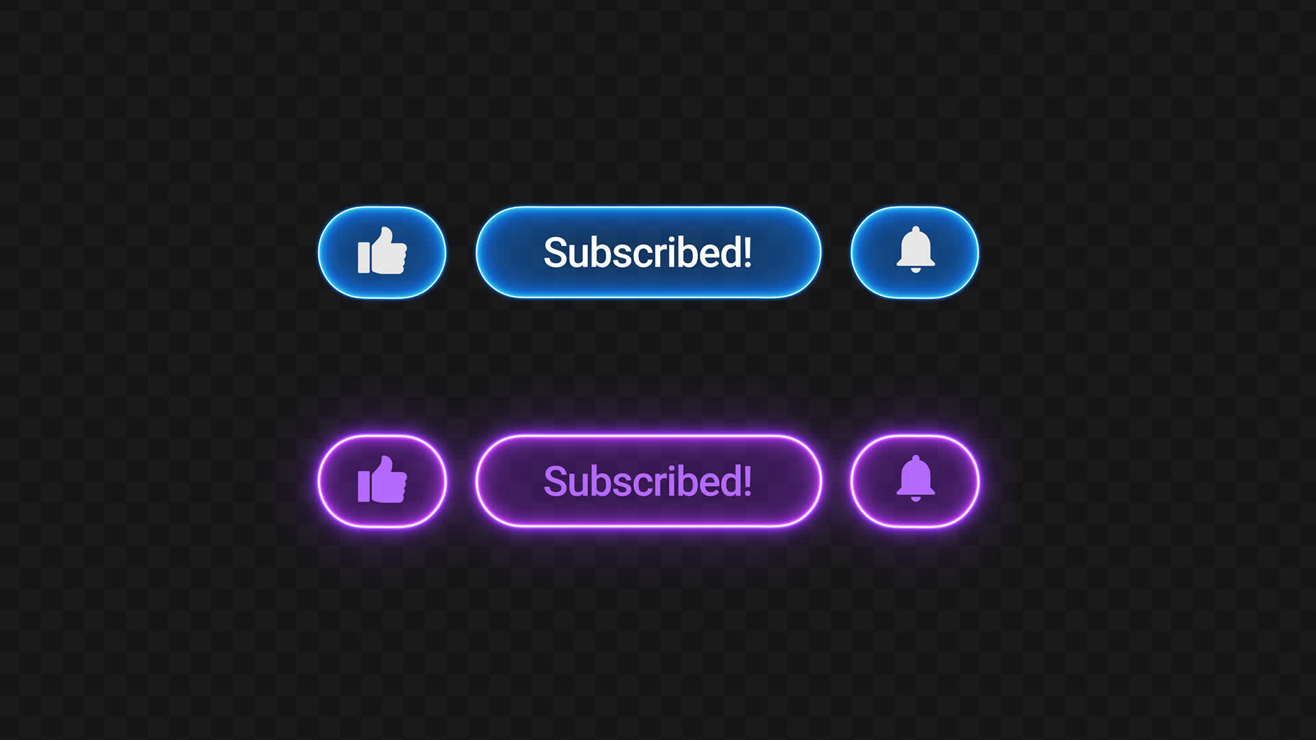 Like And Subscribe Neon