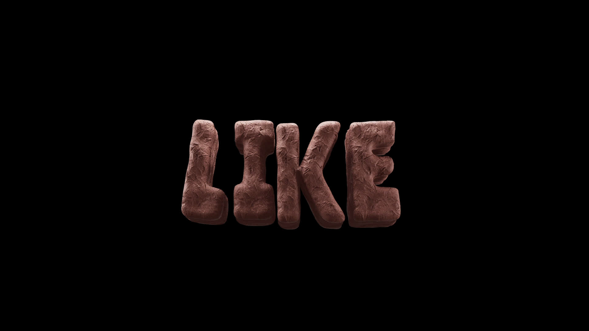 Like Clay 3D Title on Alpha