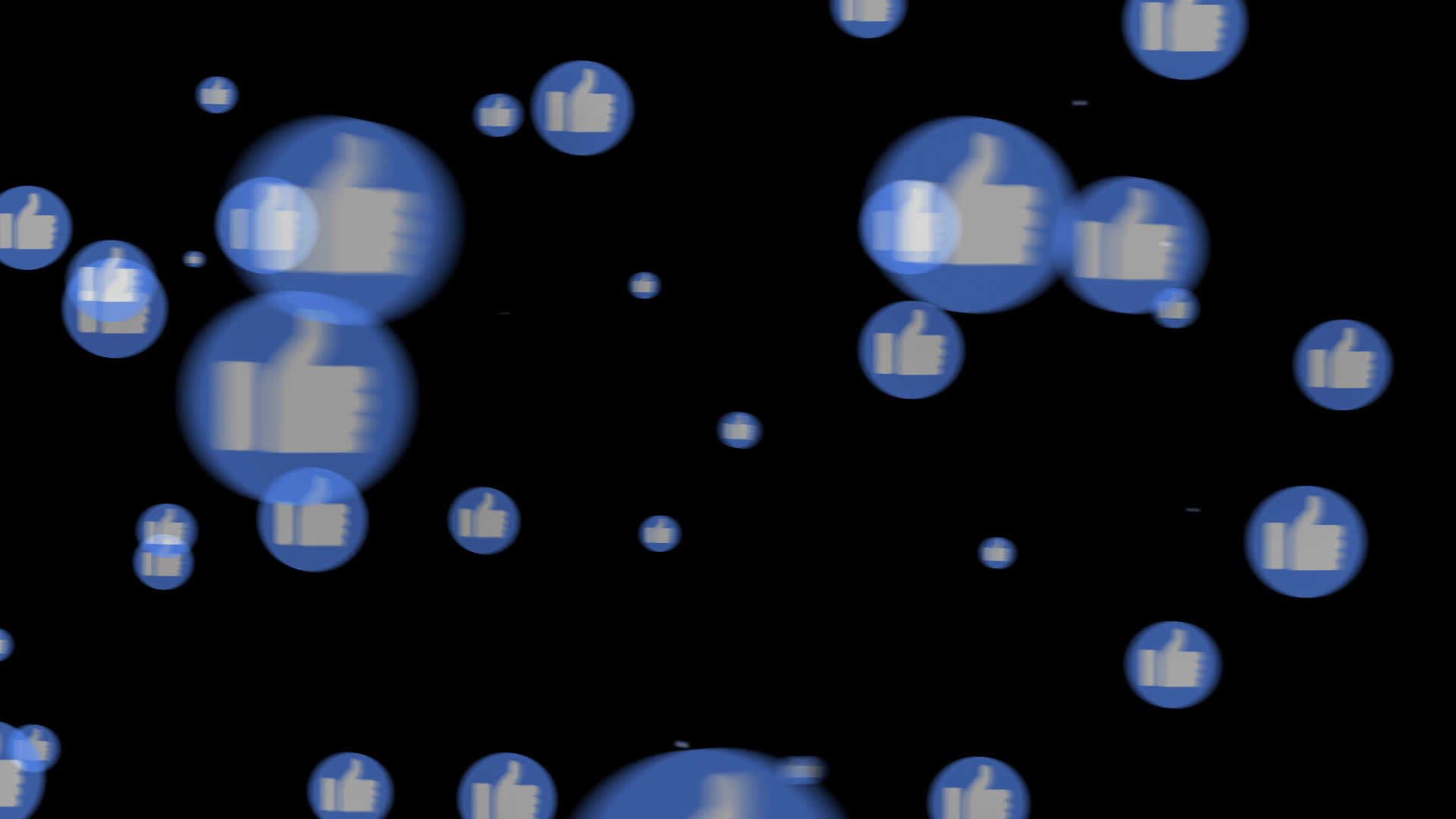 Like Emoji Particles Overlay - Left to Right