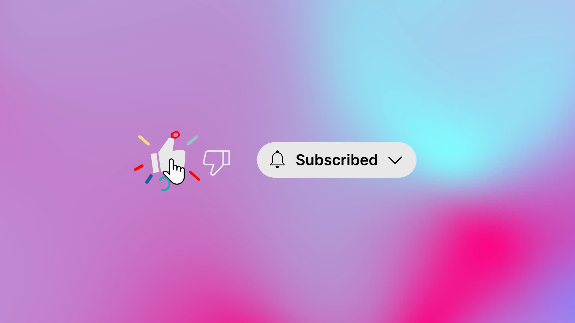 Subscribe Like Share Button Click • Motion Graphics Template • Uppbeat