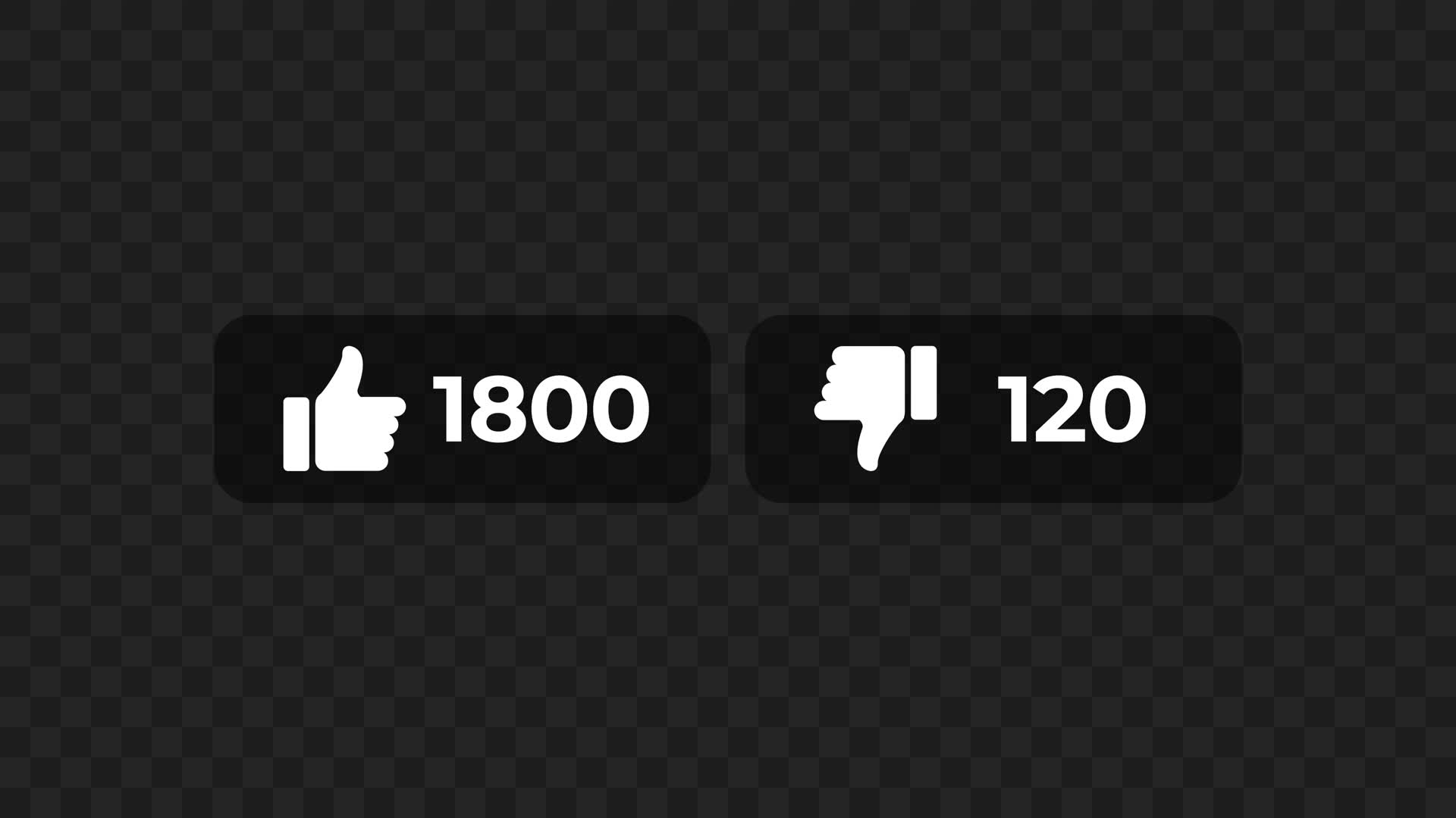Like and Dislike Buttons
