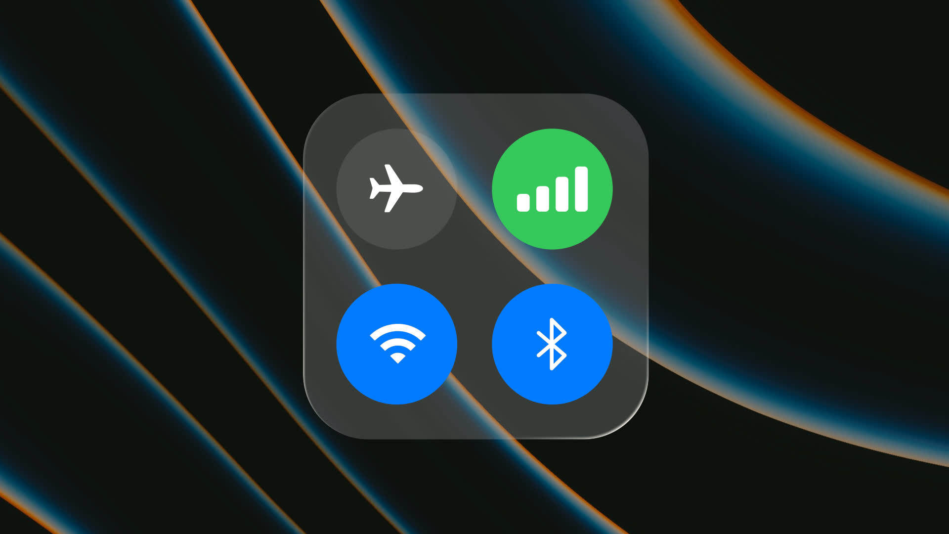 Liquid Glass Control Center Toggles