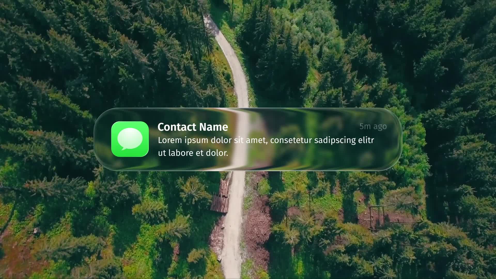 Liquid Glass Message Notification Short