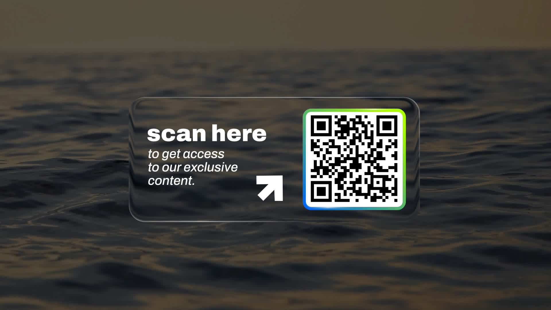 Liquid Glass QR Code Element