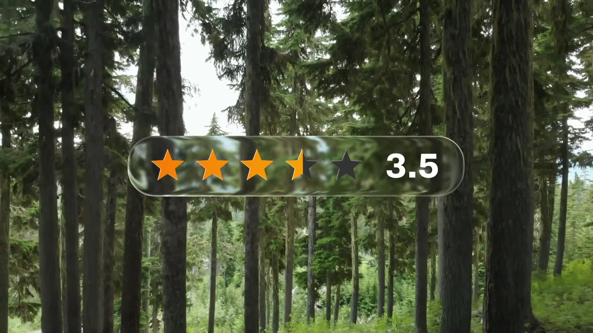 Liquid Glass Rating Element