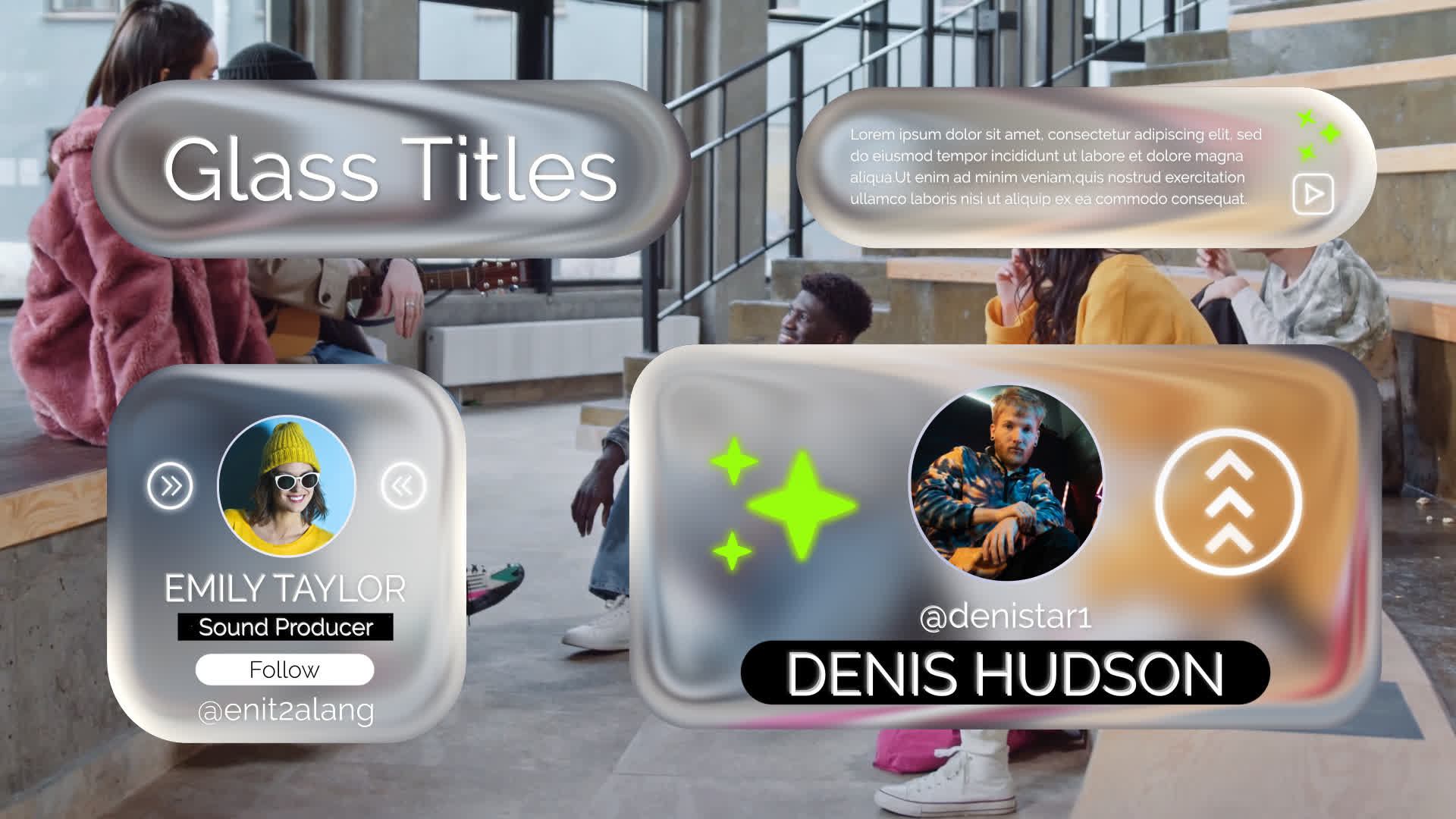 Liquid Glass Titles