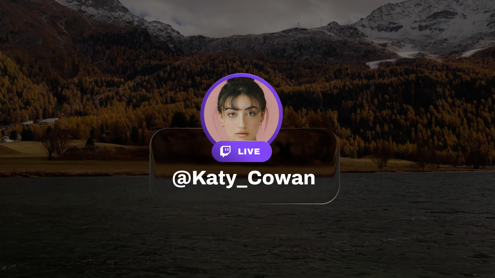 Liquid Glass Twitch Lower Third