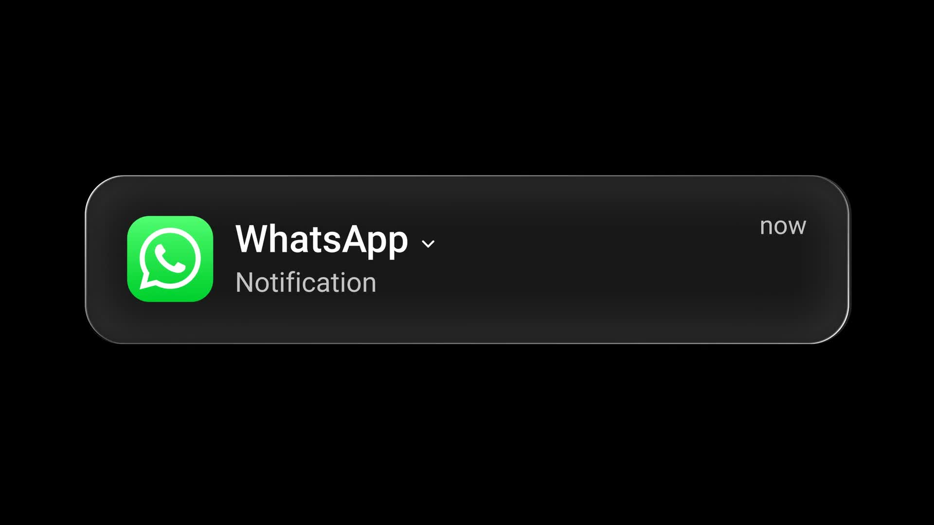 Liquid Glass Whatsapp Notification