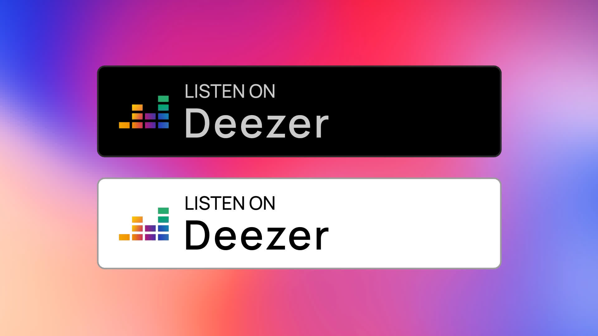 Listen on Deezer Music Badge