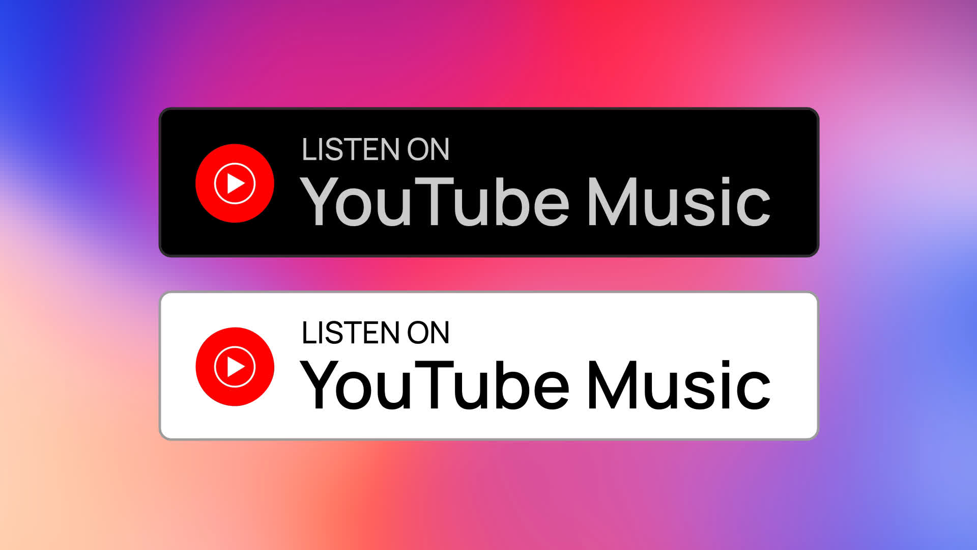 Listen on YouTube Music Badge