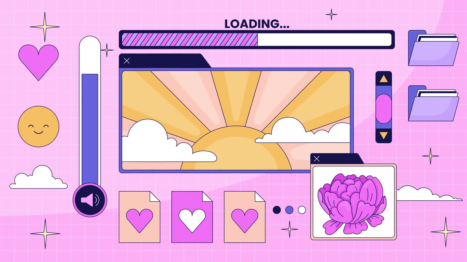 Lo Fi Digital UI Background