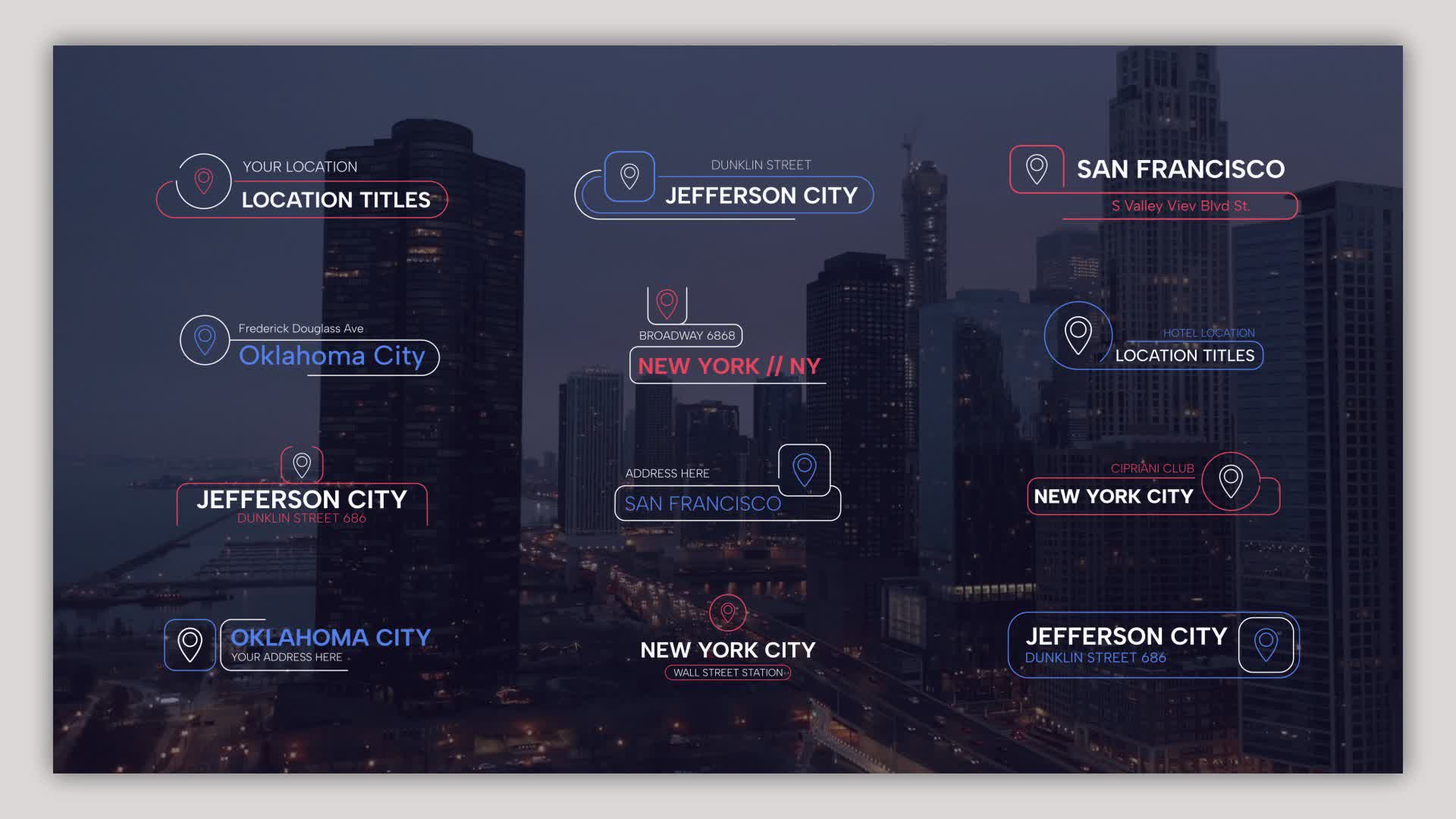 Location Line Titles