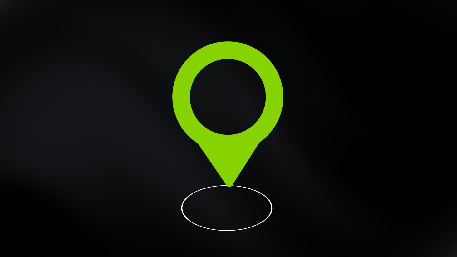 Location Pin Icon With Circular Outline
