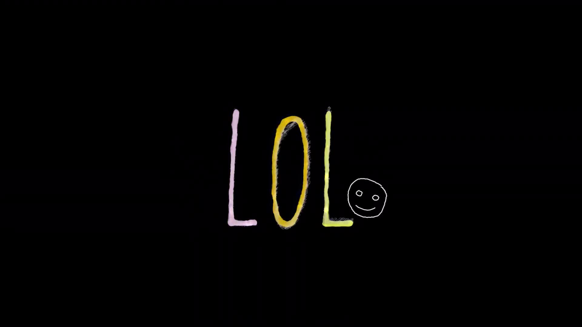 Lol Cartoon Title on Alpha