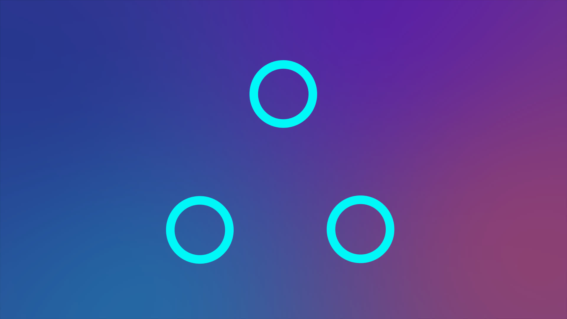 Looping Orbiting Rings Triangle Spinner