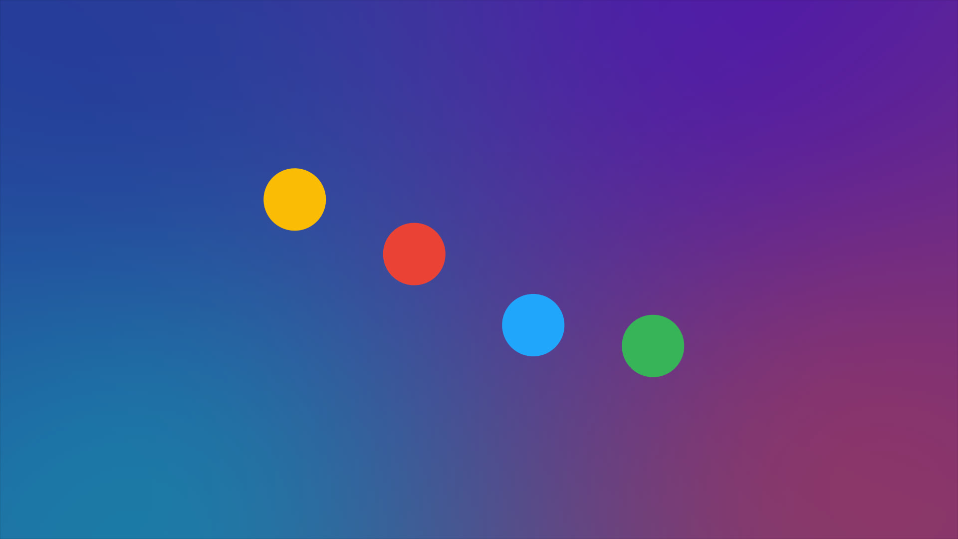 Looping Stepped Multi Color Dot Bounce
