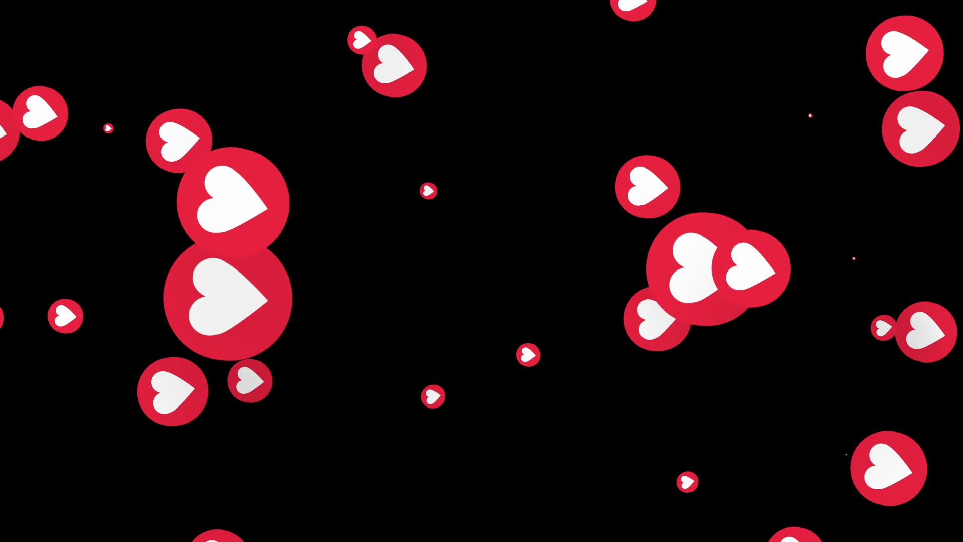 Love Emoji Particles Overlay - Bottom to Top