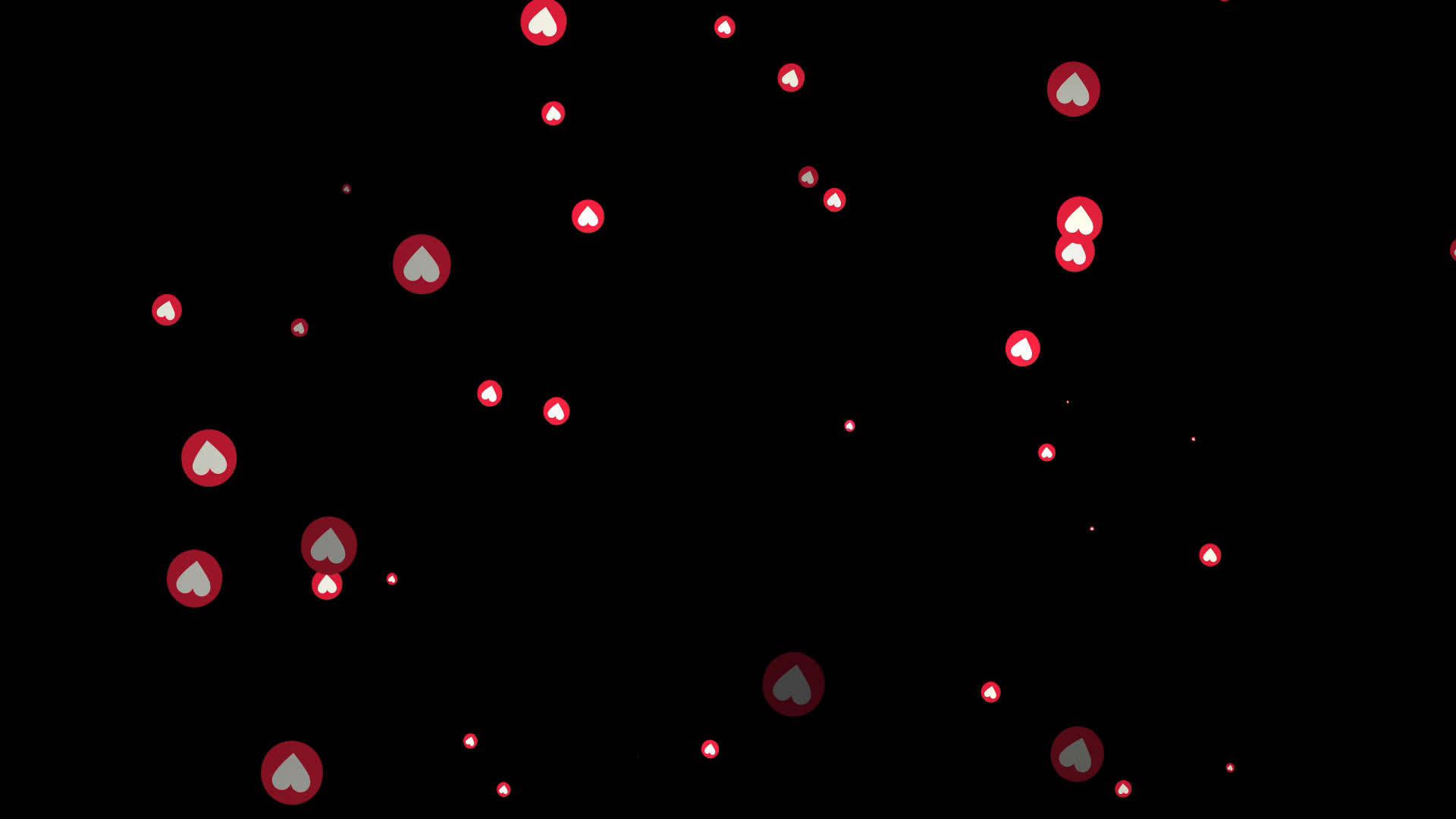 Love Emojis Particles Overlay