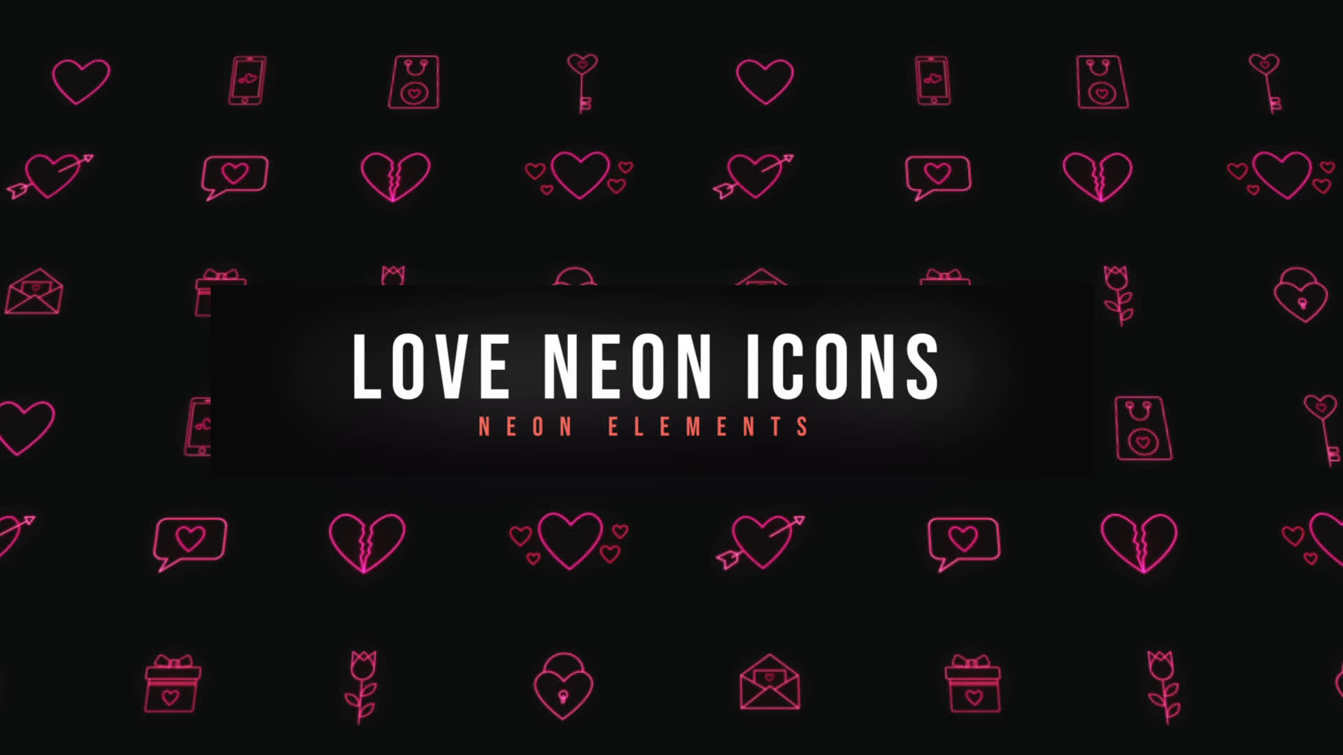 Love Neon Icons